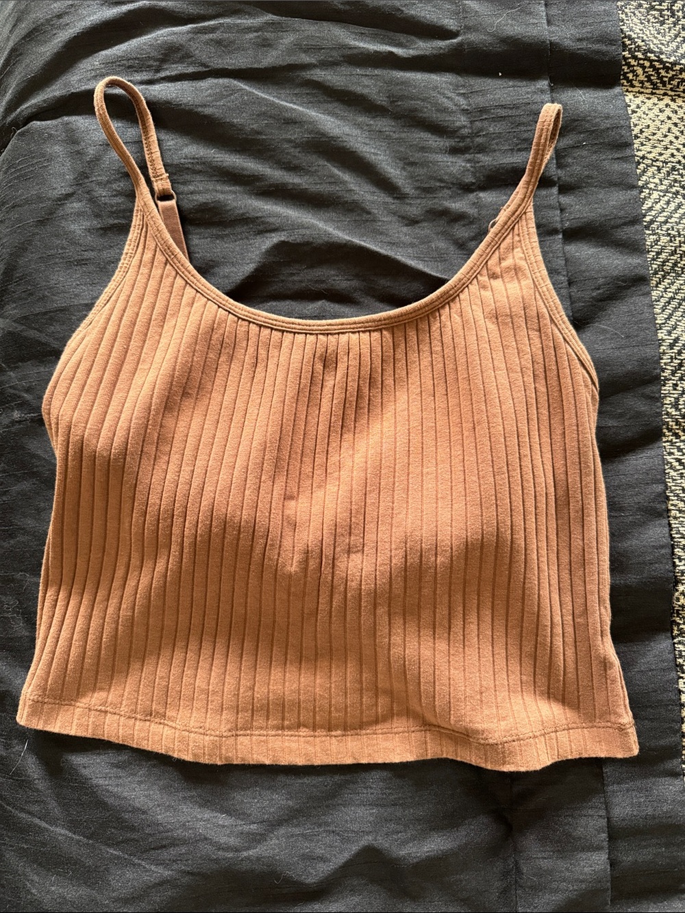 Old Navy Brown Ribbed Tank Top - Picture 2 of 5